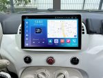 Штатна магнітола Fiat 500 FORS.auto FS 2 PRO в інтер'єрі автомобіля