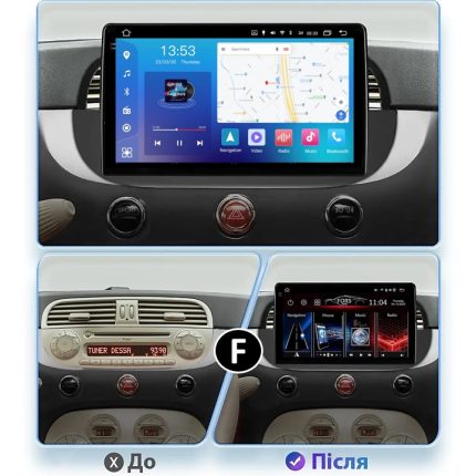 Штатна магнітола FORS.auto FS 4 MAX Qled для Fiat 500