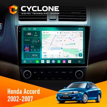 Штатна магнітола Honda Accord 2002-2007 Cyclone C10-013 4x64 DSP 4G