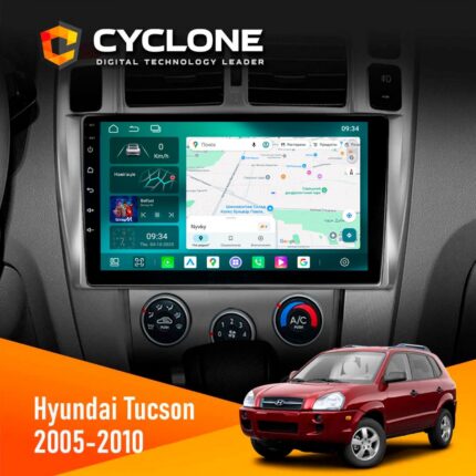 Штатна магнітола Hyundai Tucson 2005-2010 Cyclone