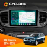 Штатна магнітола KIA Sorento 2014-2020 Cyclone C10-013 4x64 DSP 4G