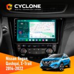 Штатна магнітола Nissan Qashqai X Trail Cyclone C10-013