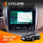 Штатна магнітола Nissan Teana 2013-2018 Cyclone C10-013 4x64 DSP 4G