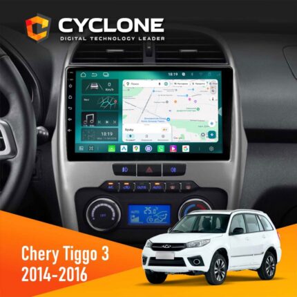 Штатна магнітола Chery Tiggo 3 2014-2016 Cyclone C10-013 4x64 DSP 4G