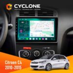 Штатна магнітола Citroen C4 2010-2015 Cyclone C10-013 4x64 DSP 4G