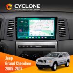 Штатна магнітола Jeep Grand Cherokee 2005-2007 Cyclone C10-013 4x64 DSP 4G