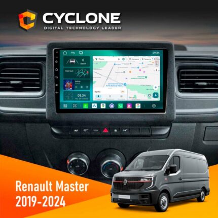 Штатна магнітола Renault Master 2019 Cyclone C10-013 4x64 DSP 4G