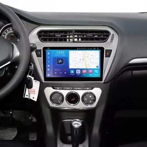 Штатна магнітола FORS.auto FS 2 PRO для Peugeot 301/Elysee (2+32Gb, 9") 2012-2017 — вид з фронтальної панелі