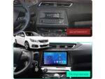 Штатна магнітола FORS.auto FS 1 LITE для Peugeot 308 (2016-2018) - вигляд збоку