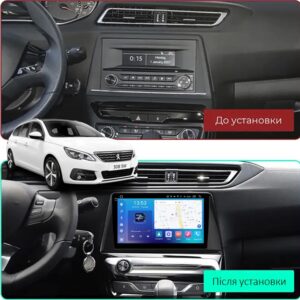 Штатна магнітола FORS.auto FS 4 PRO для Peugeot 308 з 10-дюймовим екраном
