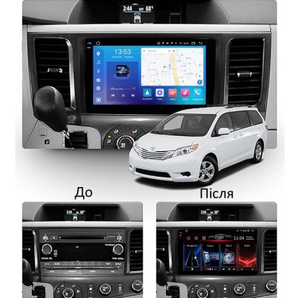 Штатна магнітола FORS auto FS 2 PRO для Toyota Sienna (2+32Gb, 9") 2011-2014 — 1