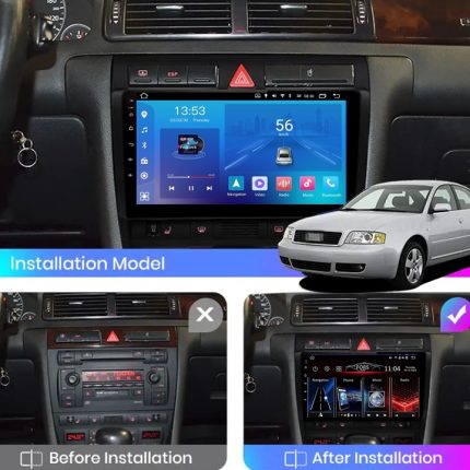 Штатна магнітола FORS auto FS 1 LITE для Audi A6/S6 - вигляд збоку