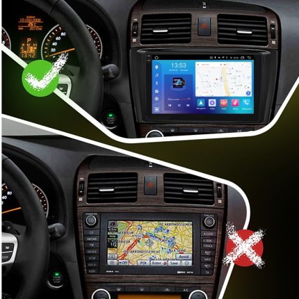 Штатна FORS auto магнітола Toyota Avensis - вигляд збоку