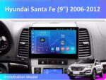 Штатна магнітола FORS.auto FS 1 LITE для Hyundai Santa Fe (2006-2012) - вигляд збоку