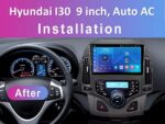 Штатна магнітола FORS.auto FS 1 LITE для Hyundai I30 (2008-2011) — Вигляд збоку