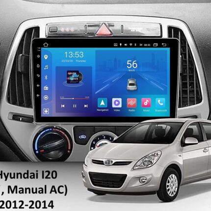 Штатна магнітола FORS auto Hyundai i20 (2012-2014) в інтер'єрі авто