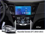 Штатна магнітола FORS.auto FS 1 LITE для Hyundai Sonata (2010-2015) - вигляд збоку