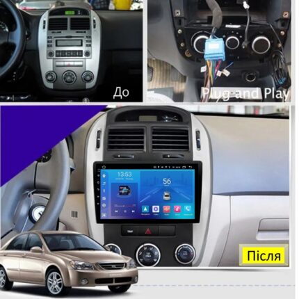 Штатна магнітола FORS.auto FS 1 LITE для Kia Cerato - вигляд збоку