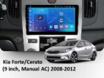Штатна магнітола FORS auto магнітола Kia Forte/Cerato (1+32Gb, 9", Auto AC) 2008-2012 – 1