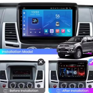 Штатна магнітола FORS.auto FS 1 LITE для Mitsubishi Pajero Sport/L200 - вигляд збоку
