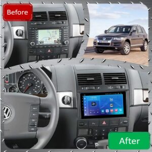 Штатна магнітола FORS.auto FS 1 LITE для Volkswagen Touareg 2002-2010 — вигляд збоку