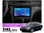 Штатна магнітола FORS.auto FS 1 LITE для Mercedes-Benz E-Class W211 (2001-2009) - вигляд збоку