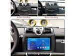 Штатна магнітола FORS.auto FS 1 LITE для Smart Fortwo (2005-2010) в інтер'єрі