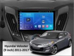 Штатна магнітола FORS.auto FS 1 LITE для Hyundai Veloster (2011-2017) — Вигляд збоку