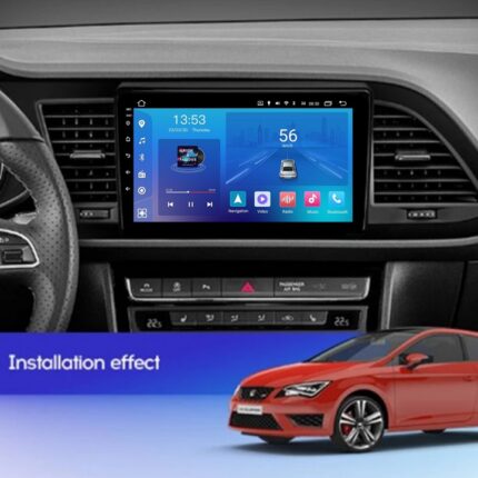 Штатна магнітола Seat Leon FORS.auto FS 1 LITE в інтер'єрі
