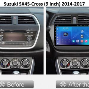 Головна Штатна магнітола FORS.auto FS 1 LITE для Suzuki SX4/S-Cross 2014-2017 в інтер'єрі авто