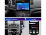 Штатна магнітола FORS.auto FS 1 LITE для Kia Forte Cerato в інтер'єрі авто