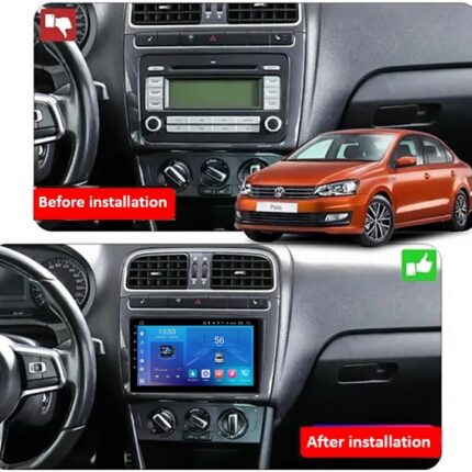 Штатна магнітола FORS.auto FS 1 LITE для Volkswagen Polo - вигляд збоку