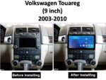 Штатна магнітола FORS.auto FS 1 LITE для Volkswagen Touareg (2003-2010) - вигляд збоку