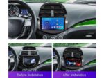 Штатна магнітола FORS auto Chevrolet Spark/Beat/Daewoo Matiz - вигляд збоку