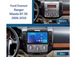 Штатна магнітола FORS.auto для Ford Everest/Ranger/Mazda BT-50 в інтер'єрі авто