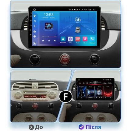 Штатна магнітола FORS auto Fiat 500 - додатковий вигляд