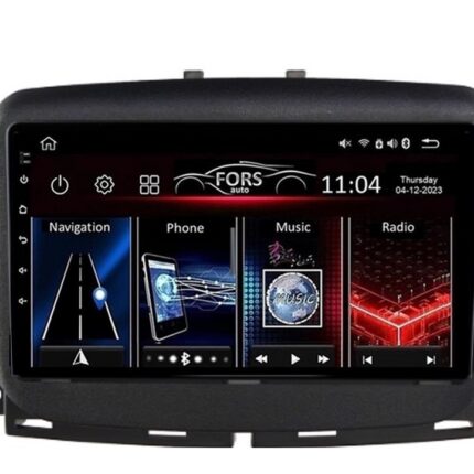 Штатна магнітола FORS auto Fiat 500 для сучасного автомобіля