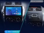 Штатна магнітола FORS.auto FS 1 LITE для Fiat Sedici/Suzuki SX4 – вигляд збоку
