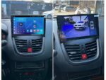 Штатна магнітола FORS auto Peugeot 207 - вигляд збоку