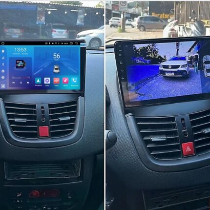 Штатна магнітола FORS auto Peugeot 207 - вигляд збоку