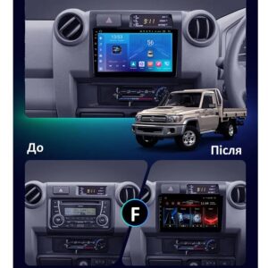Штатна магнітола FORS.auto FS 1 LITE для Toyota Land Cruiser 2015+ в інтер'єрі
