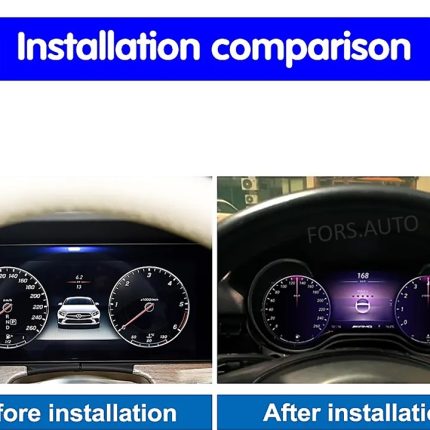 Приладова панель FORS.auto Mercedes Benz GLS 2016-2019 в інтер'єрі