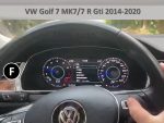 Приладова панель FORS.auto для VW Golf 7 MK7/7 R Gti (12.3") 2014-2020 – вигляд збоку