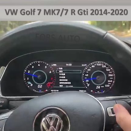 Приладова панель FORS.auto для VW Golf 7 MK7/7 R Gti (12.3") 2014-2020 – вигляд збоку