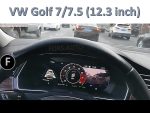 Приладова панель FORS.auto для VW Golf 7/7.5 (12.3") 2014-2021 – вигляд в інтер'єрі