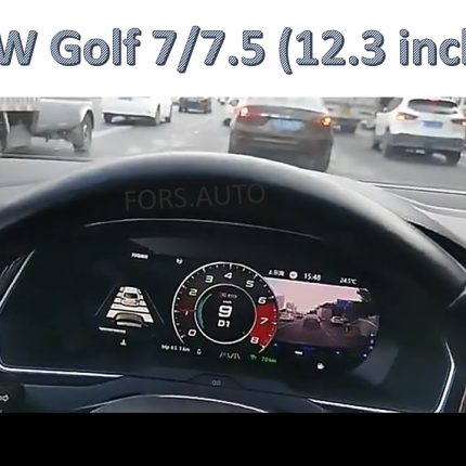 Приладова панель FORS.auto для VW Golf 7/7.5 (12.3") 2014-2021 – вигляд в інтер'єрі