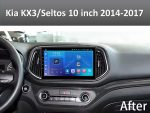 Штатна магнітола FORS.auto FS 1 LITE для Kia KX3/Seltos в інтер'єрі авто