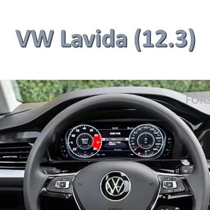 Приладова панель FORS.auto для VW Lavida (12.3") 2018-2021 – вигляд в інтер'єрі