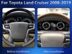 Приладова панель FORS.auto для Toyota Land Cruiser 2008-2019 в інтер'єрі