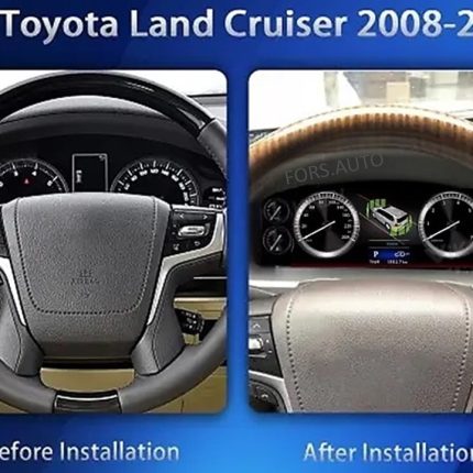 Приладова панель FORS.auto для Toyota Land Cruiser 2008-2019 в інтер'єрі